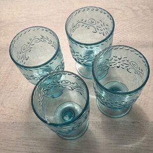 Stackable stemmed Plastic glases